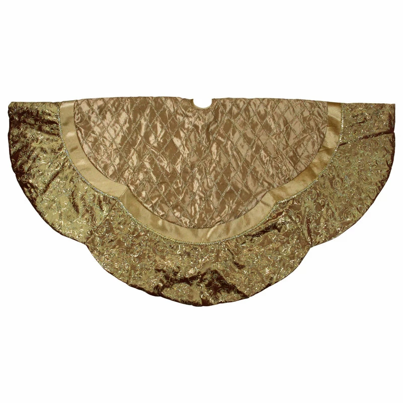 Best Sale ๐ Northlight Seasonal 72" Gold Quilted โ Christmas Tree ๐ Skirt With Iridescent Sequins ๐ 1 Best Sale ๐ Northlight Seasonal 72" Gold Quilted โ Christmas Tree ๐ Skirt With Iridescent Sequins ๐