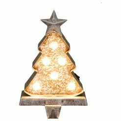 Best Pirce 🎁 Glitzhome 7.50"H Marquee LED 🎁 Christmas Tree Stocking Holder 🎁