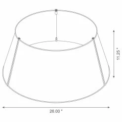 Coupon 🎉 Glitzhome Red Metal Santa Belt Tree Collar With Light String, 26"D 🎉 -christmas decorations Sales 0df13a0f00ffc7ca 0265 w800 h800 b1 p0