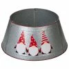 Best Sale ❤️ Glitzhome 26"D 🎄 Christmas Galvanized Metal Gnomes Tree Collar ✔️