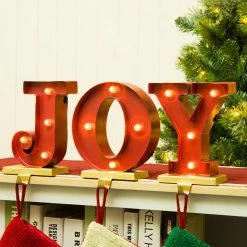 Best Sale 🔔 Glitzhome 8.46"H Stocking Holder Set "JOY" ✔️ -christmas decorations Sales 0fd1cd3d0b7d0499 0869 w800 h800 b0 p0