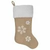 Top 10 🛒 Northlight Seasonal 20.5" Beige And Ivory Snowflake Embroidered 🎄 Christmas Stocking 😀