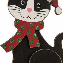 Flash Sale 🧨 Glitzhome 7.50"H Wooden/Metal Cat Stocking Holder ❤️ 7 Flash Sale 🧨 Glitzhome 7.50"H Wooden/Metal Cat Stocking Holder ❤️ -christmas decorations Sales 18f1d6690b7d10da 3273 w800 h800 b0 p0