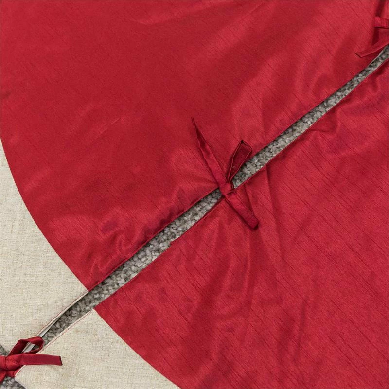 Deals โญ Homey Cozy 56" Embroidered Velvet ๐ Christmas Tree ๐ Skirt In Red/Gold ๐งจ 2 Deals โญ Homey Cozy 56" Embroidered Velvet ๐ Christmas Tree ๐ Skirt In Red/Gold ๐งจ - Image 2