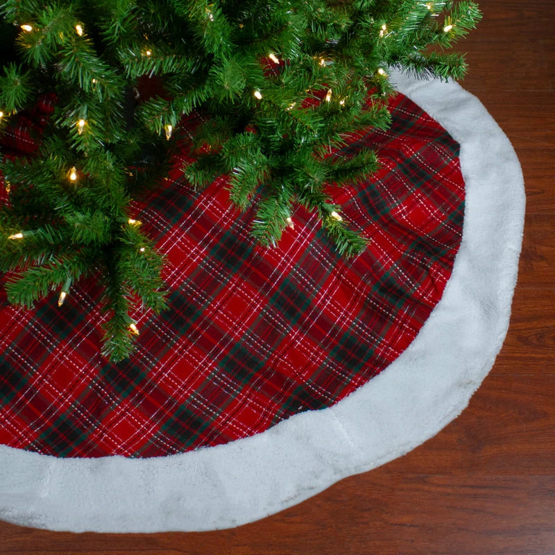 Best reviews of ๐งจ Northlight Seasonal 60" Red And Green Plaid โ Christmas Tree ๐ Skirt With White Sherpa Trim ๐ 2 Best reviews of ๐งจ Northlight Seasonal 60" Red And Green Plaid โ Christmas Tree ๐ Skirt With White Sherpa Trim ๐ - Image 2