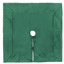 Deals 🔔 Vickerman Company Vickerman Qtx190552 52" Green Quilt Stitch Jewel 🎅 Christmas Tree 👗 Skirt 🤩