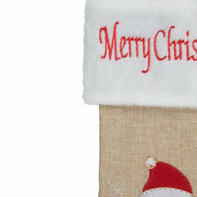 Flash Sale π Northlight Seasonal 19" Beige And Red Burlap "Merry π Christmas" Santa π Christmas Stocking π₯° 4 Flash Sale π Northlight Seasonal 19" Beige And Red Burlap "Merry π Christmas" Santa π Christmas Stocking π₯° - Image 4