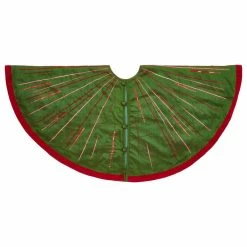 Flash Sale 🔥 Arcadia Home Hand Beaded Starburst 🔔 Christmas Tree 👗 Skirt In Green Silk, 60" 🌟 -christmas decorations Sales 317178a40d265426 7634 w800 h800 b1 p0