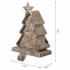 Deals 🔔 Glitzhome 7.5" Marquee LED Wooden/Metal 🎄 Christmas Tree Stocking Holder, Set Of 2 🎁 -christmas decorations Sales 3231917b0172608f 4347 w800 h800 b1 p0