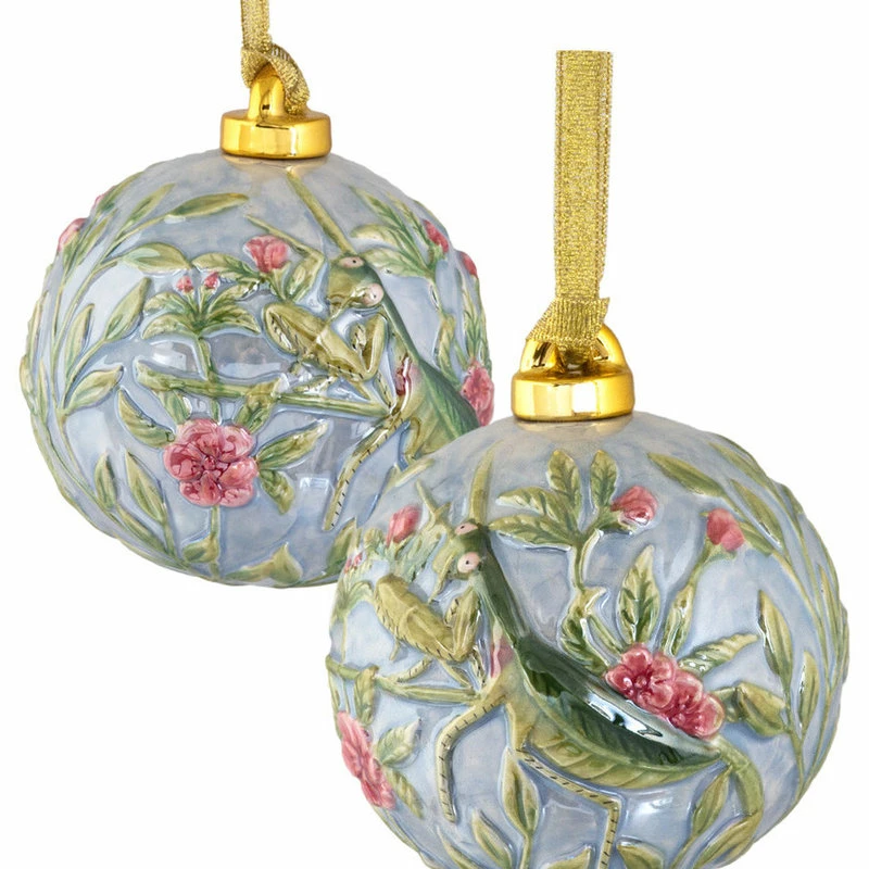 Outlet ๐ Value Arts Co Porcelain Praying Mantis Ball Ornament ๐ 2 Outlet ๐ Value Arts Co Porcelain Praying Mantis Ball Ornament ๐ - Image 2