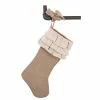 Wholesale ✨ Fenncostyles.com Sidonia Cotton And Jute Ruffled Holiday Decor 🎁 Christmas Stocking, One Piece 💯