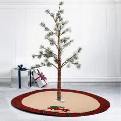 Cheap ✔️ Glitzhome 48" Fabric 🔔 Christmas Tree 👗 Skirt, Red Truck 🎉 -christmas decorations Sales 3b812d080d243e88 9077 w800 h800 b0 p0
