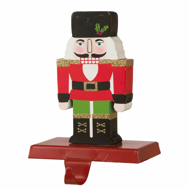 Best deal โ Glitzhome 7" Wooden/Metal Nutcracker Stocking Holder ๐ 2 Best deal โ Glitzhome 7" Wooden/Metal Nutcracker Stocking Holder ๐ - Image 2