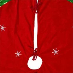 Discount ⭐ Design Imports DII 42" Modern Fabric Santa Snowman Holiday Tree 👗 Skirt In Red/Green 🥰 -christmas decorations Sales 45d135ac008e2ec0 1148 w800 h800 b0 p0