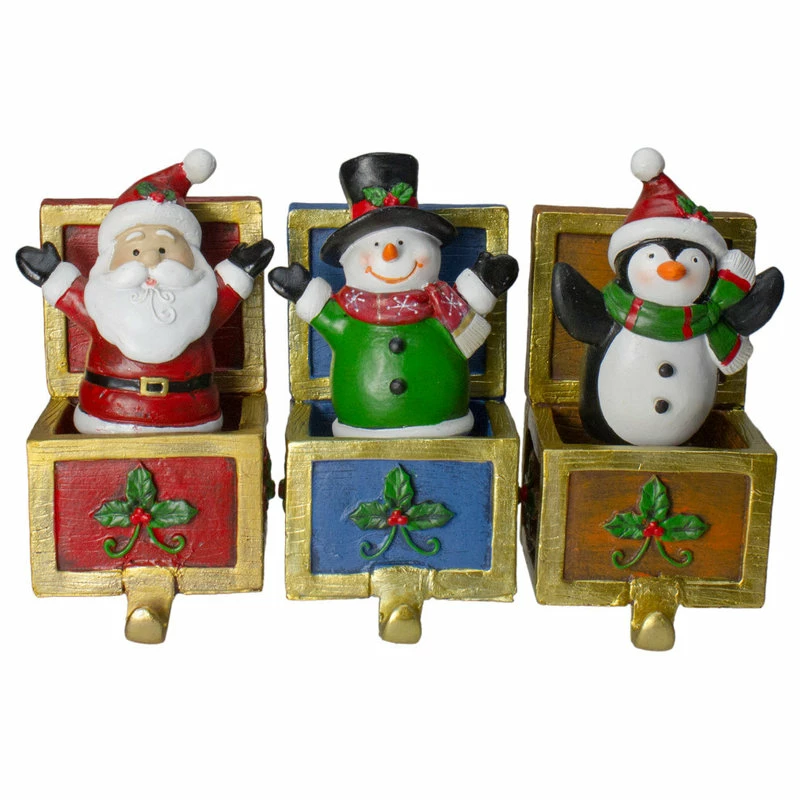 Cheapest ๐ Northlight Seasonal Set Of 3 Santa Snowman And Penguin Jack, The Box ๐ Christmas Stocking Holders ๐ 1 Cheapest ๐ Northlight Seasonal Set Of 3 Santa Snowman And Penguin Jack, The Box ๐ Christmas Stocking Holders ๐