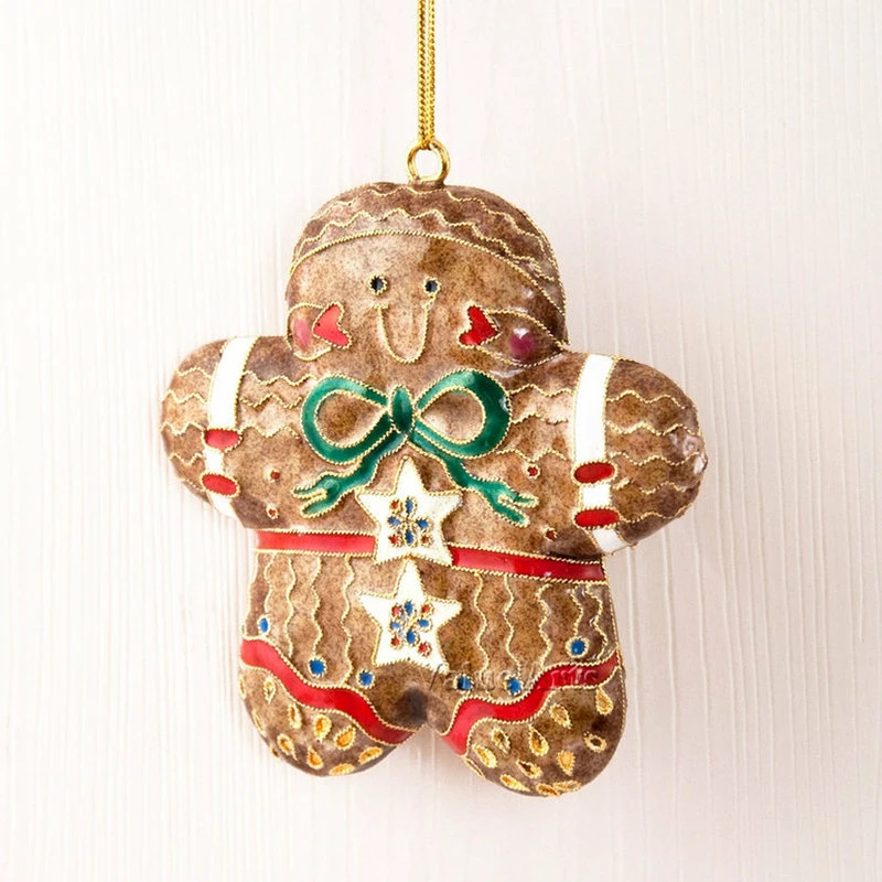 Budget ๐คฉ Value Arts Cloisonne Gingerbread Man Ornament ๐ 2 Budget ๐คฉ Value Arts Cloisonne Gingerbread Man Ornament ๐ - Image 2