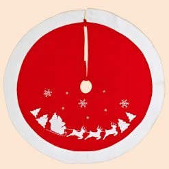 Coupon 👍 WORTH IMPORTS 36" ❄ Christmas Treeskirt, Embroidery 🤩 -christmas decorations Sales 4c61545b07bdec12 7495 w800 h800 b0 p0
