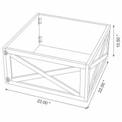 Discount ⌛ Glitzhome Washed Wooden Tree Collar, Gray, 22"lx22"w 😍 -christmas decorations Sales 4c914bbe0108e979 0232 w800 h800 b1 p0
