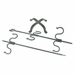 New ✨ Renovators Supply Manufacturing 🎄 Christmas Stocking Holder Stand Freestanding 60" L Black Wrought Iron 6 Hooks ⌛ -christmas decorations Sales 4f6193d90bd75257 5273 w800 h800 b1 p0