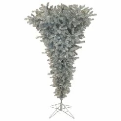 Deals ๐ Vickerman Company 9' X 78" Silver Upside Down Tree 2791T ๐