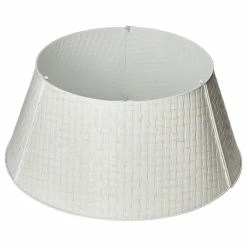 Coupon ๐ Glitzhome Metal Woven Tree Collar, 26"D, White โค๏ธ