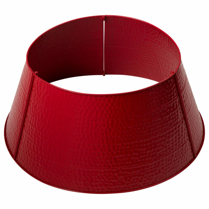 Budget ⌛ Glitzhome 26"D Red 🔨 Hammer-harden Metal Tree Collar 🥰 1 Budget ⌛ Glitzhome 26"D Red 🔨 Hammer-harden Metal Tree Collar 🥰