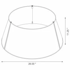 Coupon 👍 Glitzhome Metal Woven Tree Collar, 26"D, White ❤️ -christmas decorations Sales 5f81532800ffc544 0268 w800 h800 b1 p0