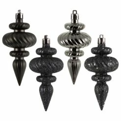 Top 10 ๐งจ Vickerman Company Vickerman Finial 4 Finish Asst 8/Box, Pewter, 4" ๐