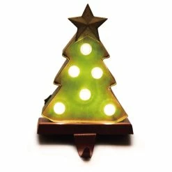 Flash Sale ❤️ Glitzhome Marquee LED Tree Stocking Holder 🎁