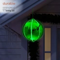 New π Alpine Corporation 13"H Indoor Hanging π Christmas Ball Decoration With Chasing LED Lights, Green π 17 New π Alpine Corporation 13"H Indoor Hanging π Christmas Ball Decoration With Chasing LED Lights, Green π -christmas decorations Sales 60f170dd03694b0d 6477 w800 h800 b0 p0