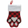 Cheapest 😉 Northlight Seasonal 15.5" Red And Black Buffalo Plaid Pet Embroidered ❄ Christmas Stocking 🔔