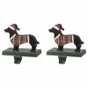Hot Sale 💯 Glitzhome Set Of 2 Wooden/Metal Dachshund Stocking Holder ✨