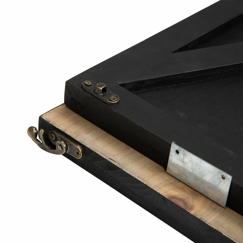 Promo ๐งจ Glitzhome Washed Wooden Tree Collar, Black, 26"lx26"w โจ 5 Promo ๐งจ Glitzhome Washed Wooden Tree Collar, Black, 26"lx26"w โจ - Image 5