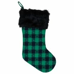 Flash Sale 😍 Northlight Seasonal 20" Green And Black Plaid ❄ Christmas Stocking ⭐