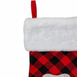 Cheapest 😉 Northlight Seasonal 15.5" Red And Black Buffalo Plaid Pet Embroidered ❄ Christmas Stocking 🔔 -christmas decorations Sales 79a122ce0e330850 9834 w800 h800 b0 p0