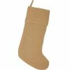 Budget ❤️ VHC Brand Festive Natural Burlap 11 X 15 Stocking 32254 ⭐