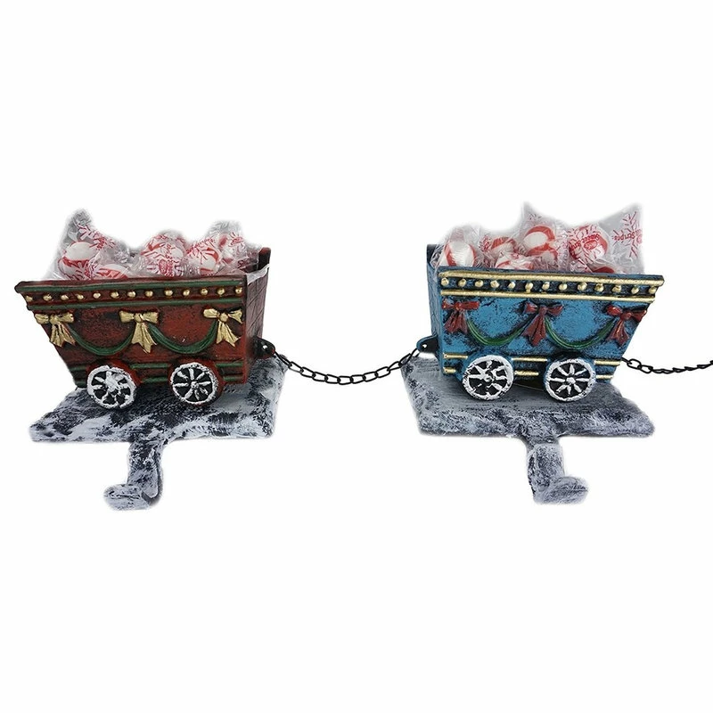 Flash Sale ๐ Lulu Decor Inc. Cast Iron Engine With Santa Sleigh, 4 Rail Carts Stocking Holders, 5-Piece Set ๐ 5 Flash Sale ๐ Lulu Decor Inc. Cast Iron Engine With Santa Sleigh, 4 Rail Carts Stocking Holders, 5-Piece Set ๐ - Image 5