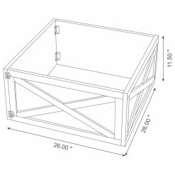 Promo ๐งจ Glitzhome Washed Wooden Tree Collar, Black, 26"lx26"w โจ 18 Promo ๐งจ Glitzhome Washed Wooden Tree Collar, Black, 26"lx26"w โจ -christmas decorations Sales 8001882600ff9264 0250 w800 h800 b1 p0