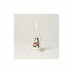 Cheapest 👏 Merry And Magic Santa And Friends Lit Glass Cone By Lenox 🛒 -christmas decorations Sales 8051f6e901155dff 7074 w800 h800 b0 p0