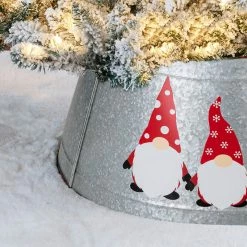 Best Sale ❤️ Glitzhome 26"D 🎄 Christmas Galvanized Metal Gnomes Tree Collar ✔️ -christmas decorations Sales 8071720f02b43476 5853 w800 h800 b0 p0