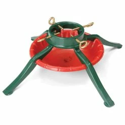 Hot Sale ⭐ Jack-Post 95-6464 Steel 🎄 Christmas Tree Stand For Up To 8', 4-Legs, Red And Green ✔️