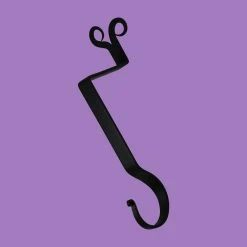 Promo 😀 Renovators Supply Manufacturing 🎄 Christmas Stocking Holder 10" H Black Wrought Iron Ram's Horn Stocking Hanger 🛒 -christmas decorations Sales 81d12aa90b58c821 7801 w800 h800 b0 p0