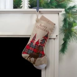 Cheapest 😉 Northlight Seasonal 19" Beige And Red Plaid Reindeer With Forest Trees 🔔 Christmas Stocking 🔔 -christmas decorations Sales 8201b3a500dbe0e3 3307 w800 h800 b0 p0
