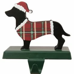 Best deal ๐ Glitzhome 5.92" Wooden/Metal Dachhound Stocking Holder ๐งจ