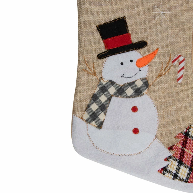 Cheapest π― Northlight Seasonal 19" Beige And Red Burlap "Merry π Christmas" Snowman π Christmas Stocking 𧨠3 Cheapest π― Northlight Seasonal 19" Beige And Red Burlap "Merry π Christmas" Snowman π Christmas Stocking 𧨠- Image 3