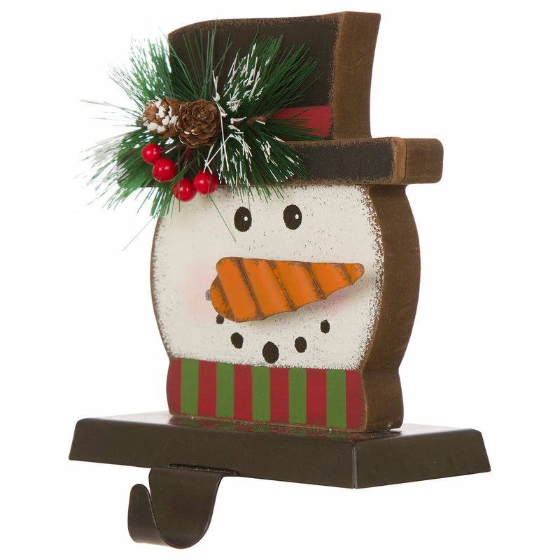 Best Sale ๐ฅ Glitzhome 6.50" Wooden/Metal Snowman Head Stocking Holder โ๏ธ 2 Best Sale ๐ฅ Glitzhome 6.50" Wooden/Metal Snowman Head Stocking Holder โ๏ธ - Image 2
