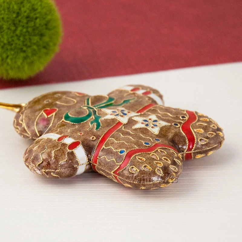 Budget ๐คฉ Value Arts Cloisonne Gingerbread Man Ornament ๐ 3 Budget ๐คฉ Value Arts Cloisonne Gingerbread Man Ornament ๐ - Image 3