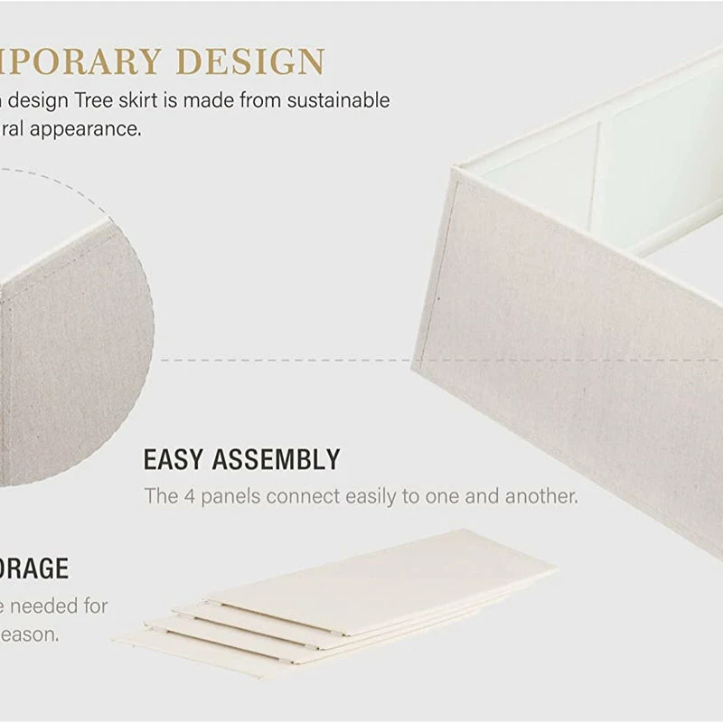 Best Sale ๐ Tree Nest Decorations Contemporary Canvas Tree ๐ Skirt, Large, Red ๐ 5 Best Sale ๐ Tree Nest Decorations Contemporary Canvas Tree ๐ Skirt, Large, Red ๐ - Image 5