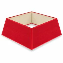 Best Sale 😉 Tree Nest Decorations Contemporary Canvas Tree 👗 Skirt, Large, Red 🛒