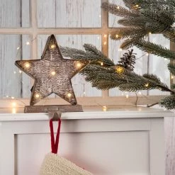 Best reviews of 😍 Glitzhome 7.50"H Marquee LED Metal Star Stocking Holder 🥰 -christmas decorations Sales 9a7172720b7d0894 0868 w800 h800 b0 p0
